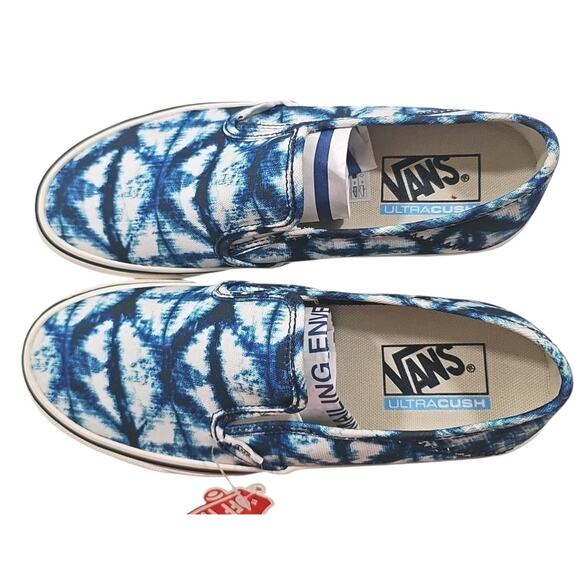 VANS~Woman 9; Men's 7.5~Indigo Drs. Blues/Marshall Slip -On Sf. Canvas Sneakers - Picture 14 of 16